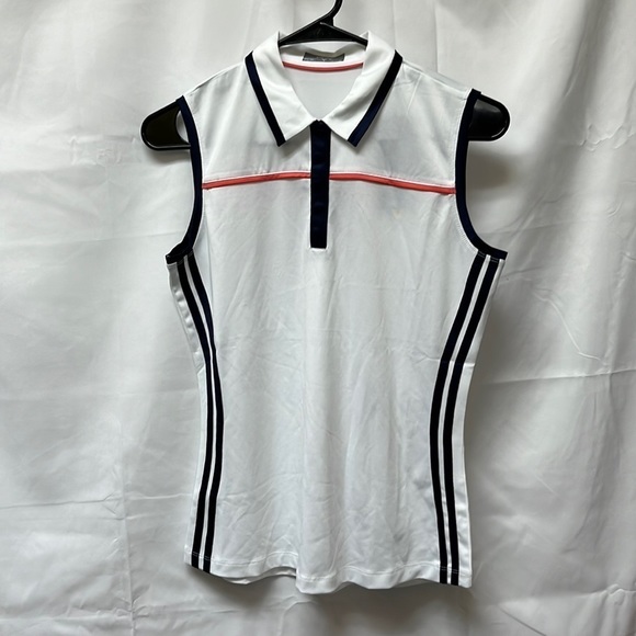 Callaway Women's Color Block Sleeveless Golf Polo Shirt - Picture 1 of 5